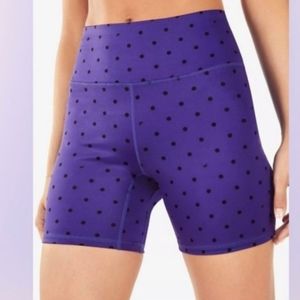 Fabletics Ultra Cool Purple Biker ShortsPolka Dot Highwaisted SZM F29